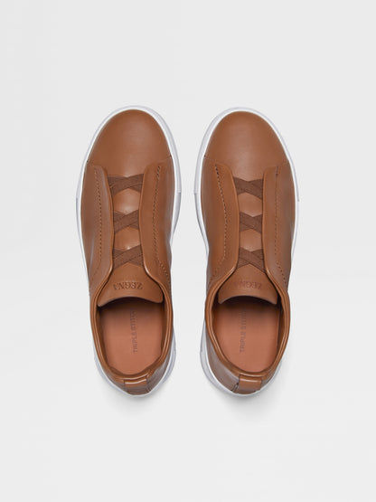 Zegna Dark Foliage Triple Stitch Secondskin Sneakers