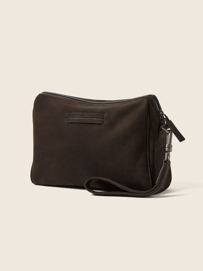 Zegna Dark Brown Secondskin Pouch