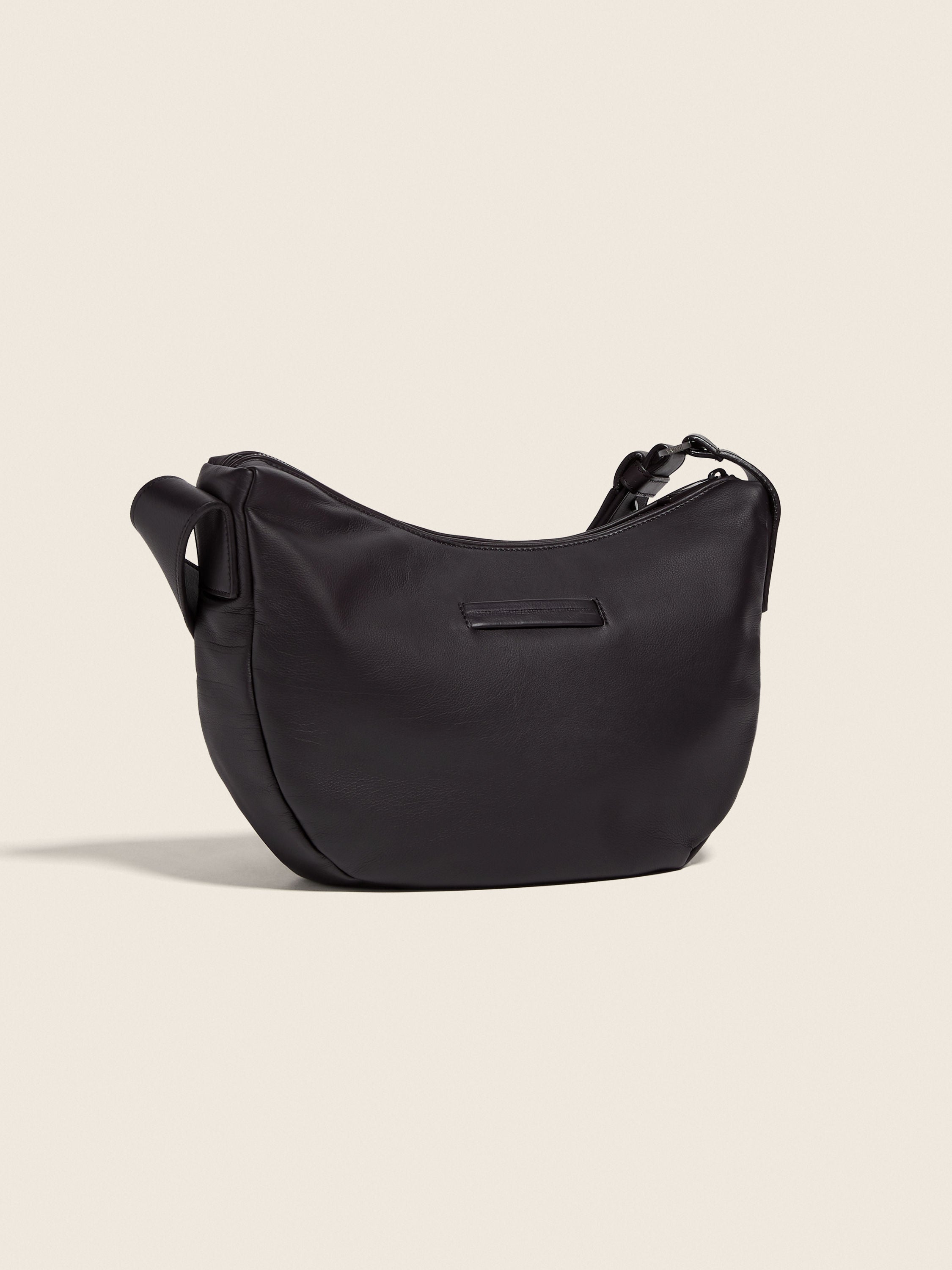 Zegna Dark Brown Secondskin Hobo Panorama Micro Bag