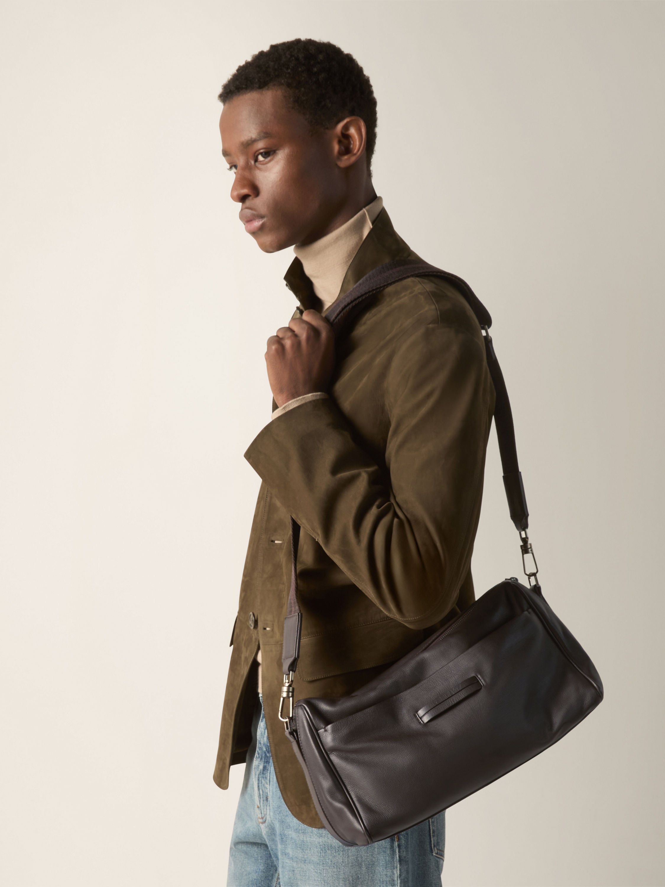 Zegna Dark Brown Secondskin Crossbody