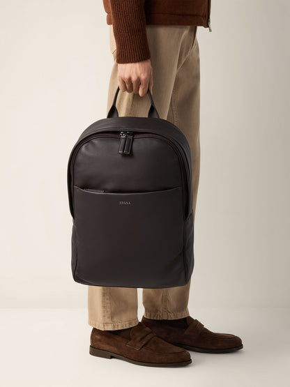 Zegna Dark Brown Secondskin Backpack