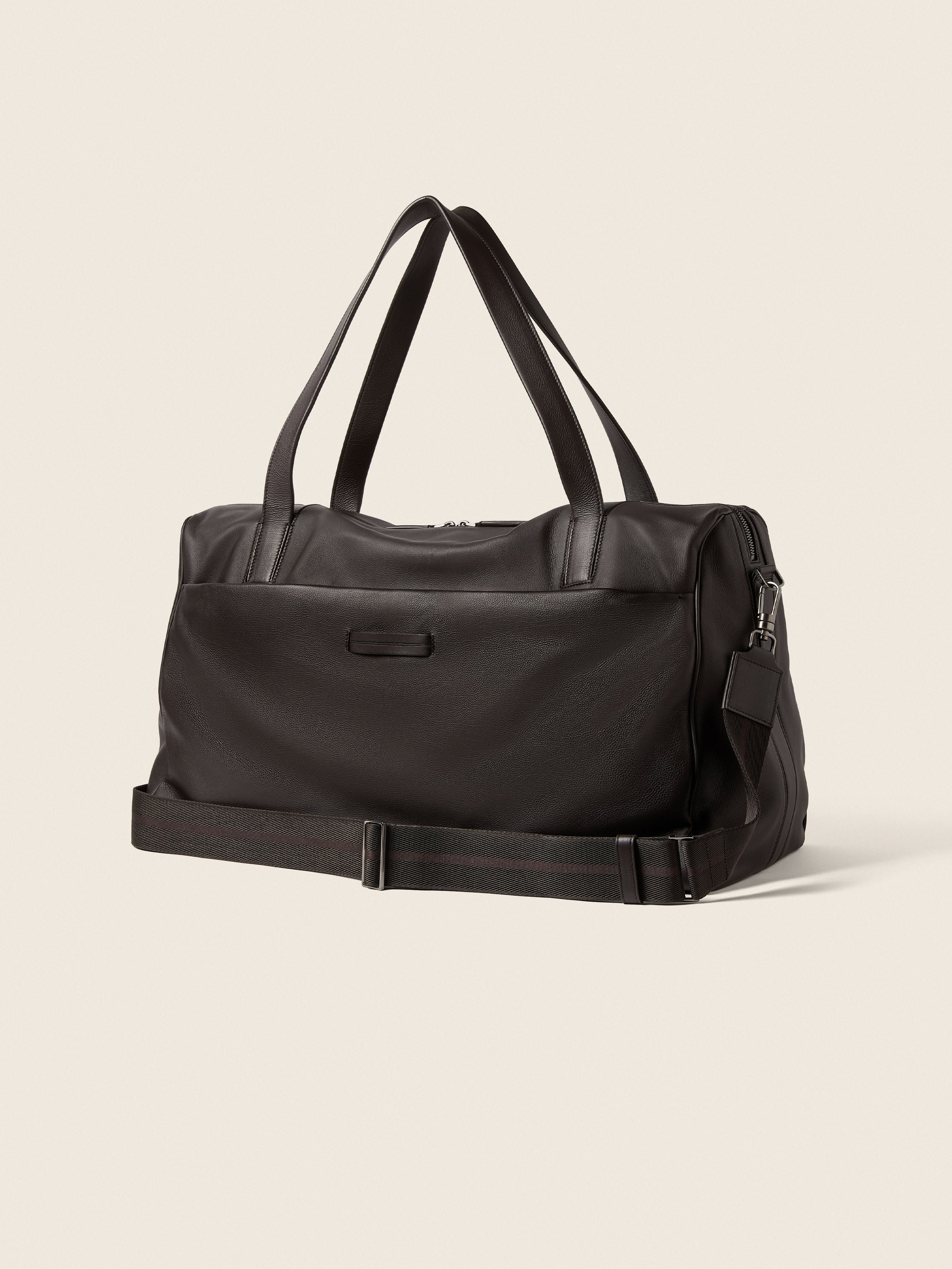 Zegna Dark Brown Secondskin Weekender Bag