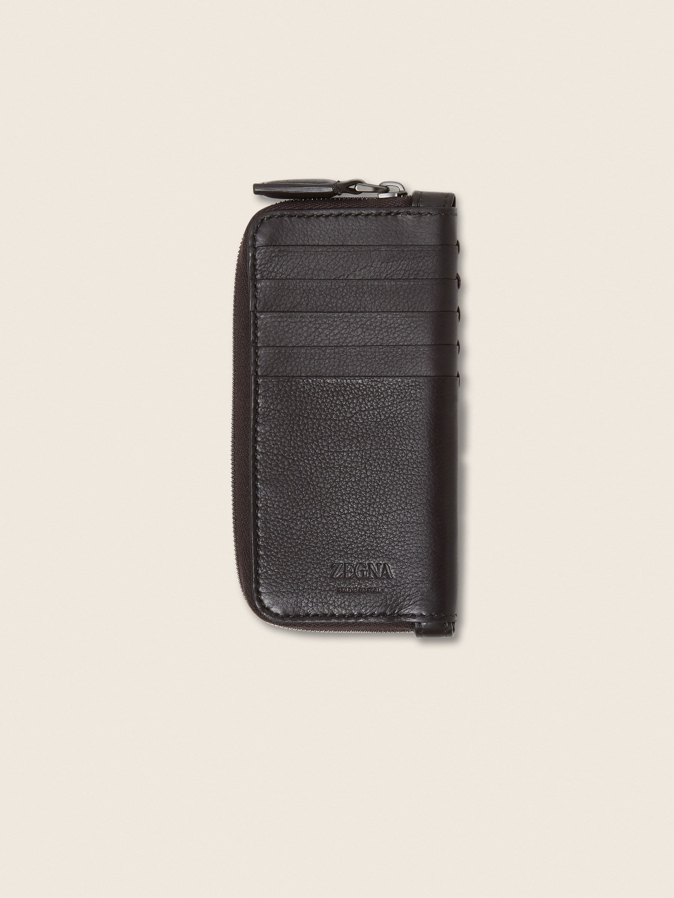 Zegna Dark Brown Secondskin Card Case