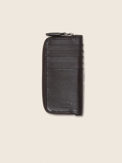Zegna Dark Brown Secondskin Card Case