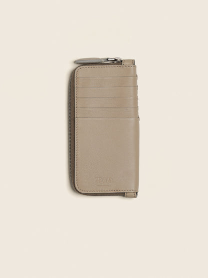 Zegna Light Taupe Secondskin Card Case