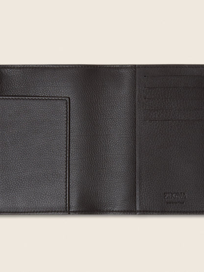 Zegna Dark Brown Secondskin Passport Case