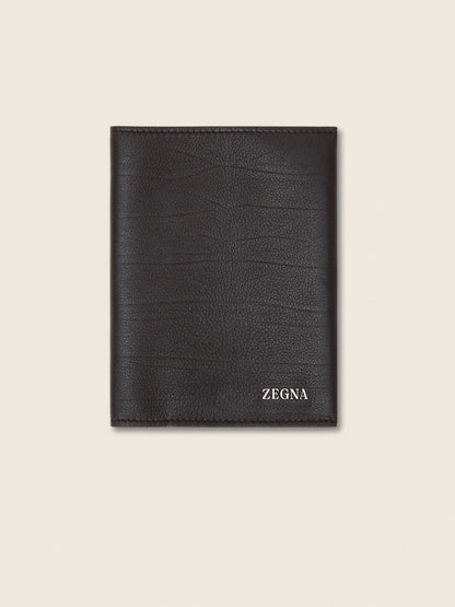 Zegna Dark Brown Secondskin Passport Case