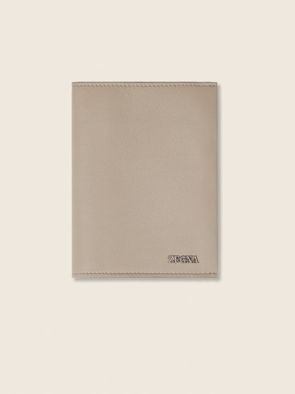 Zegna Light Taupe Secondskin Passport Case