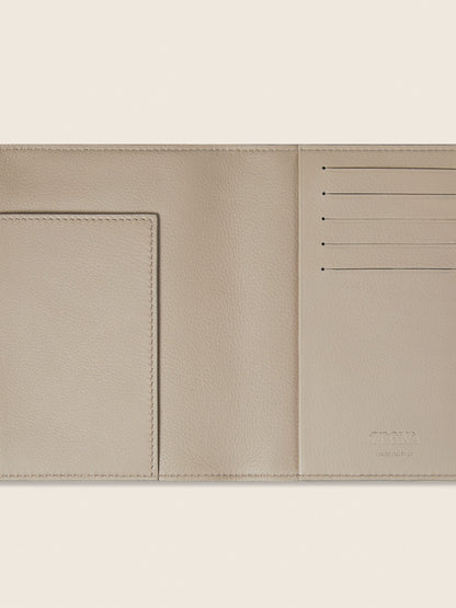 Zegna Light Taupe Secondskin Passport Case