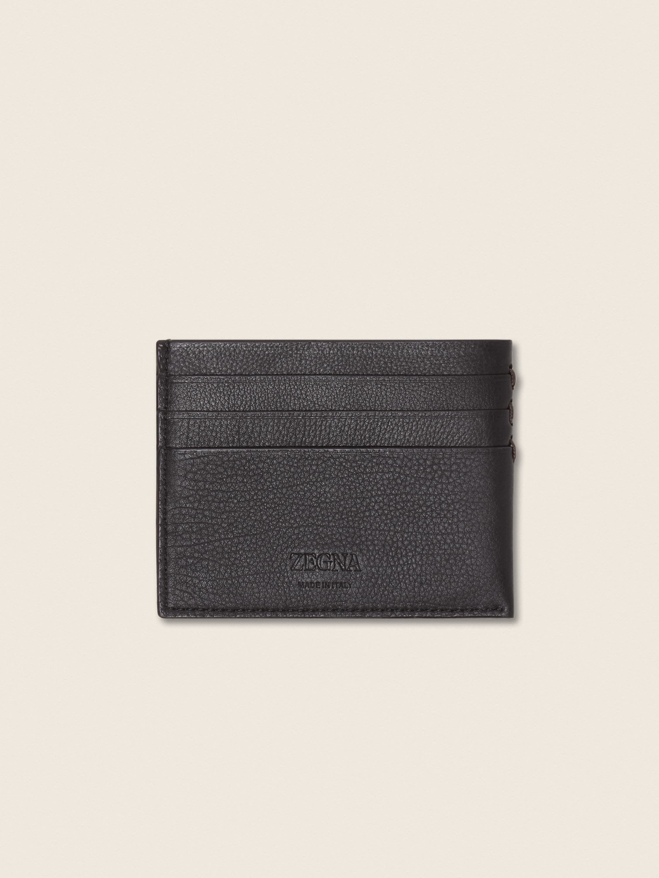 Zegna Dark Brown Secondskin Card Case