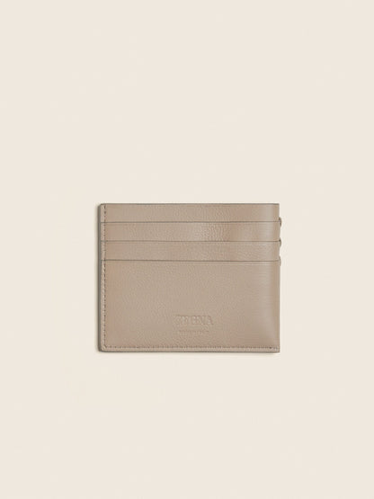 Zegna Light Taupe Secondskin Card Case