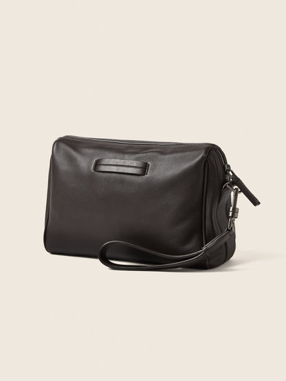 Zegna Dark Brown Secondskin Pouch