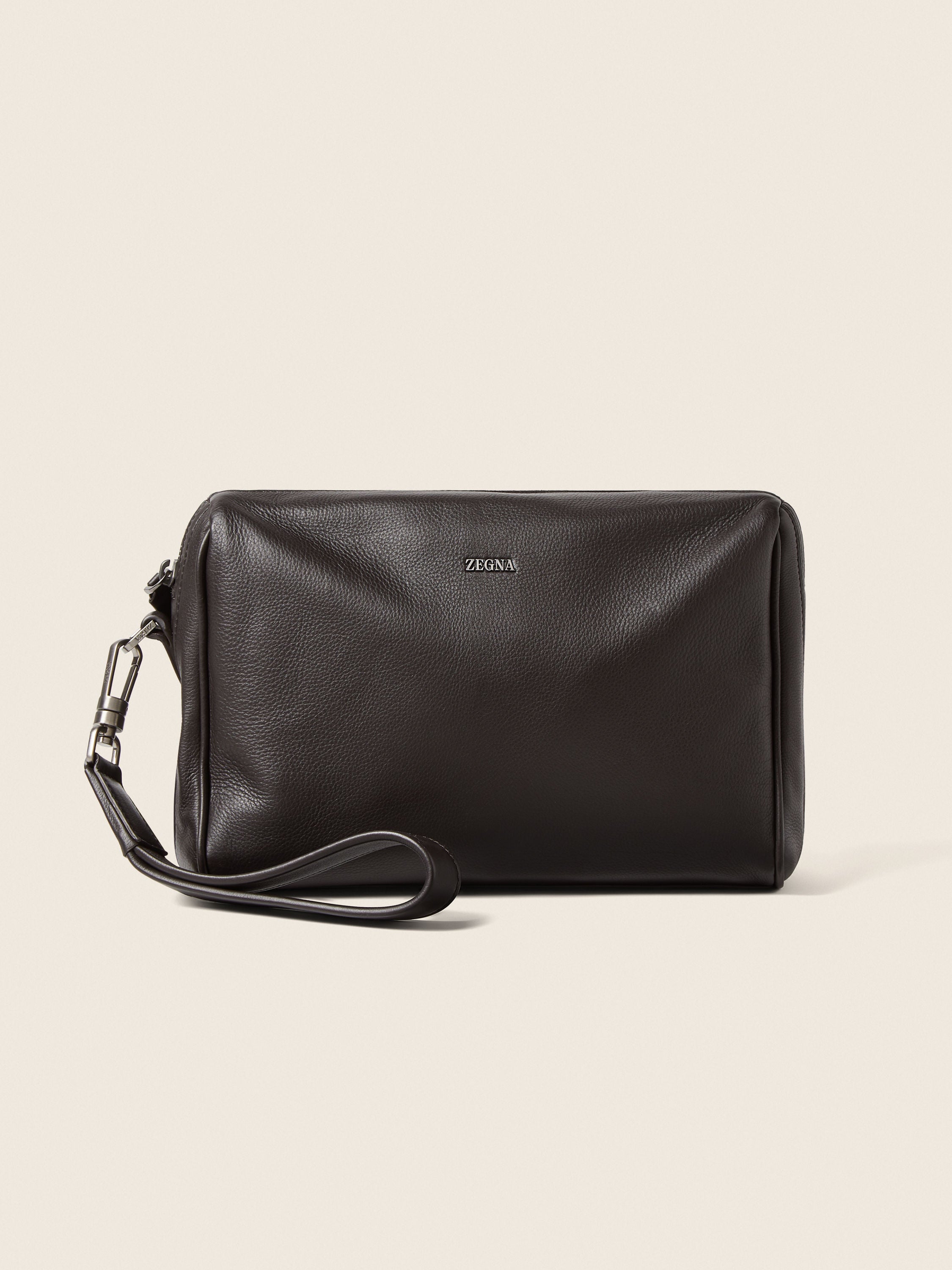 Zegna Dark Brown Secondskin Pouch