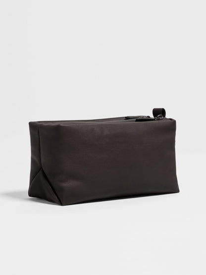 Zegna Dark Brown Secondskin Pouch