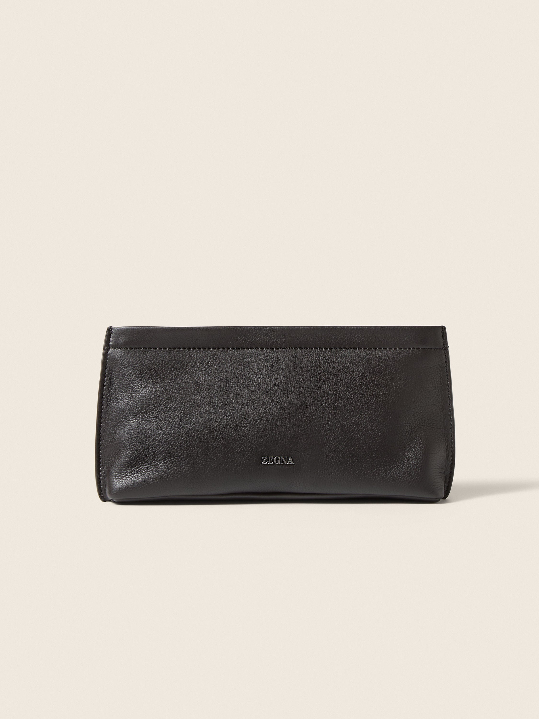 Zegna Dark Brown Secondskin Pouch