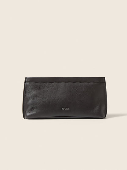 Zegna Dark Brown Secondskin Pouch