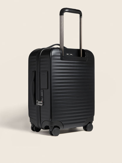 Zegna Black Polyurethane Leggerissimo Trolley