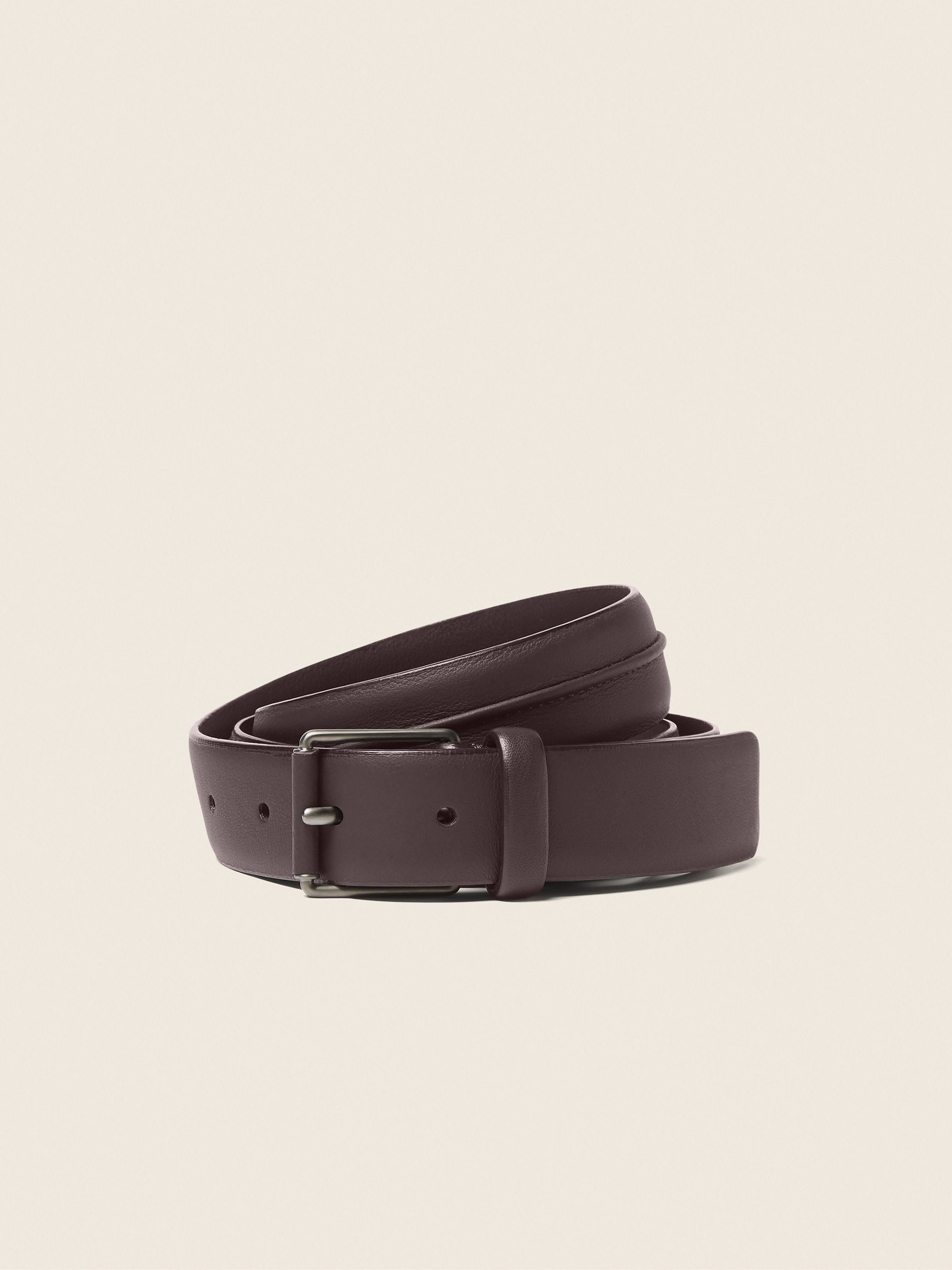 Zegna Dark Brown Leather Belt