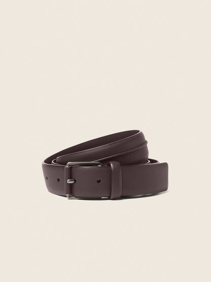 Zegna Dark Brown Leather Belt