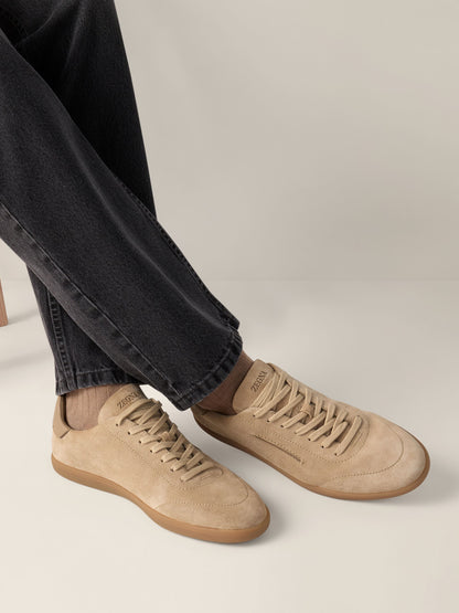 Zegna Beige 232 Suede Sneakers