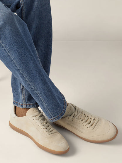 Zegna White Suede 232 Sneakers