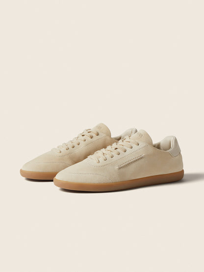 Zegna White Suede 232 Sneakers