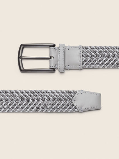 Zegna Grey Melange Rayon Belt