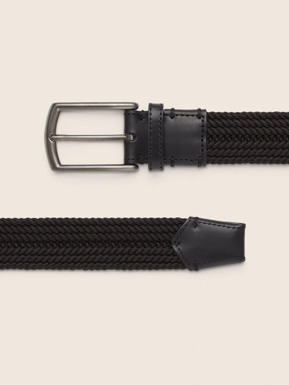 Zegna Black Rayon Belt