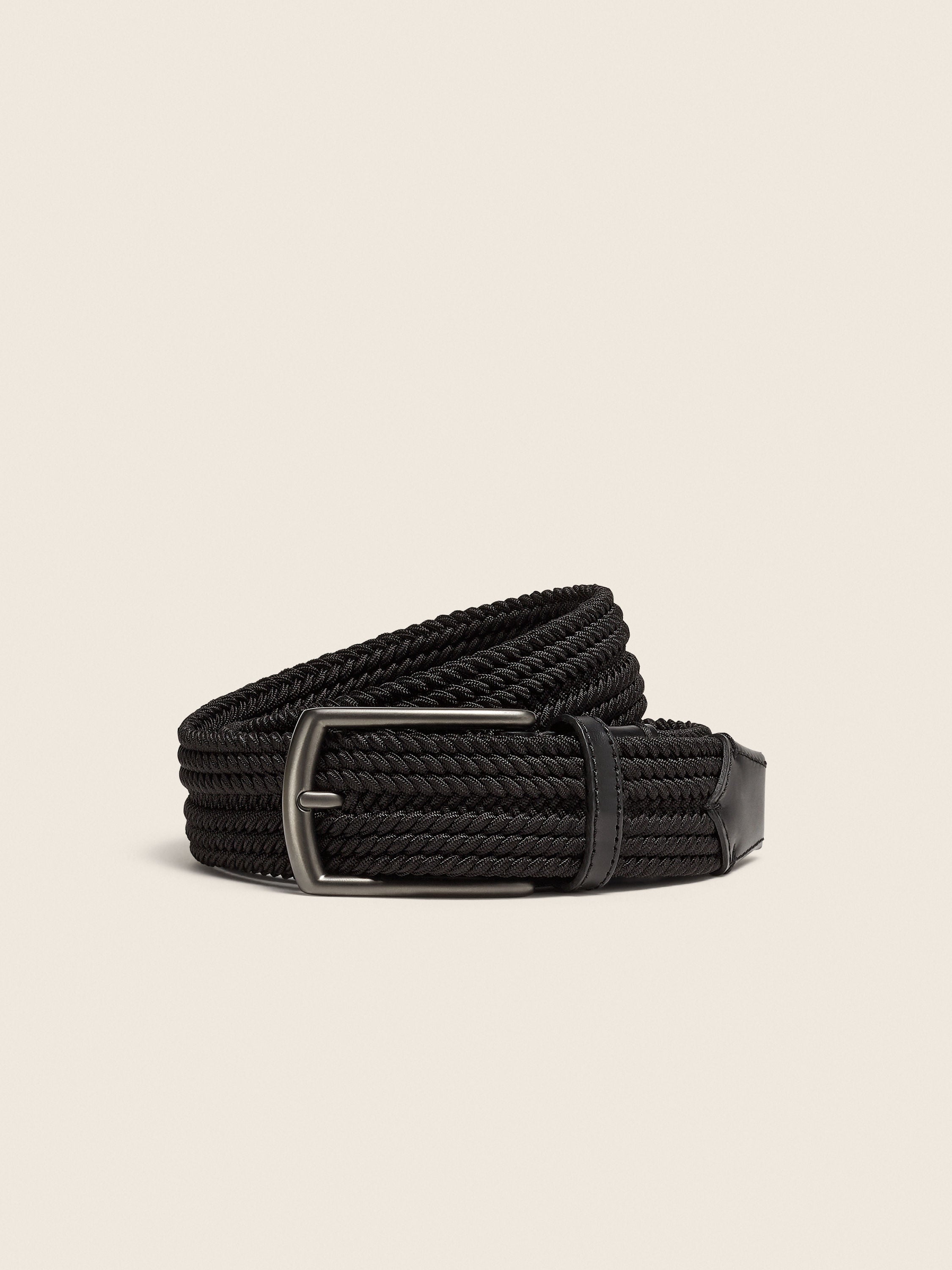 Zegna Black Rayon Belt