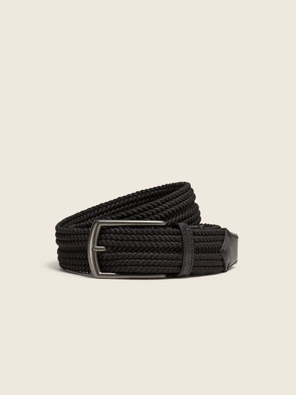 Zegna Black Rayon Belt