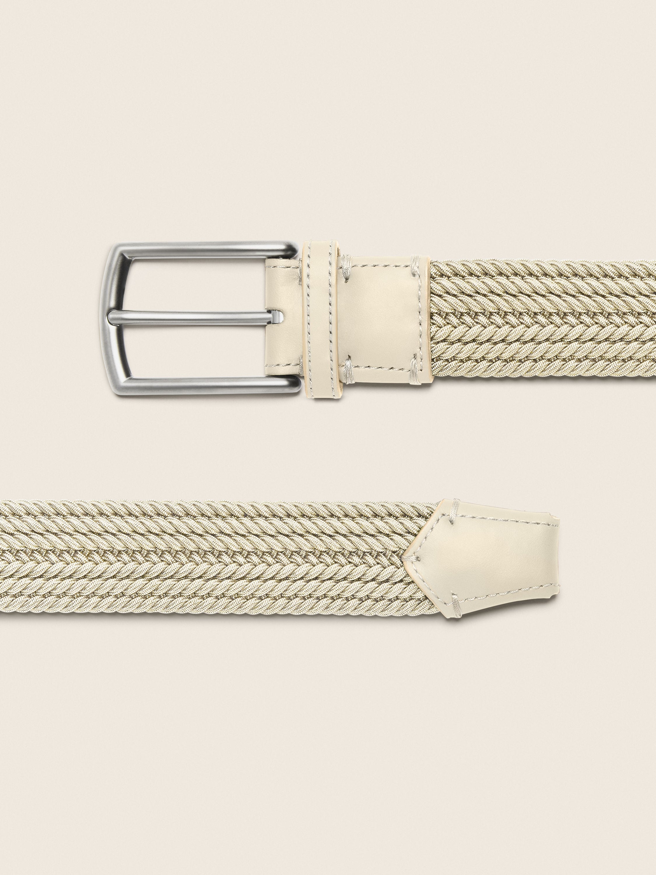 Zegna Light Beige Rayon Belt