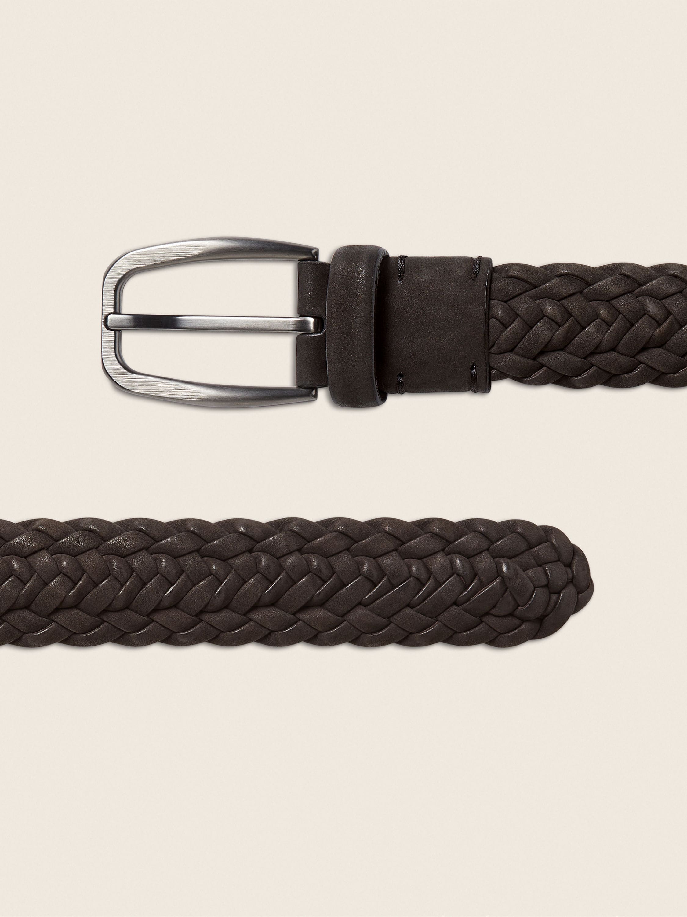 Zegna Dark Brown Nubuck Belt