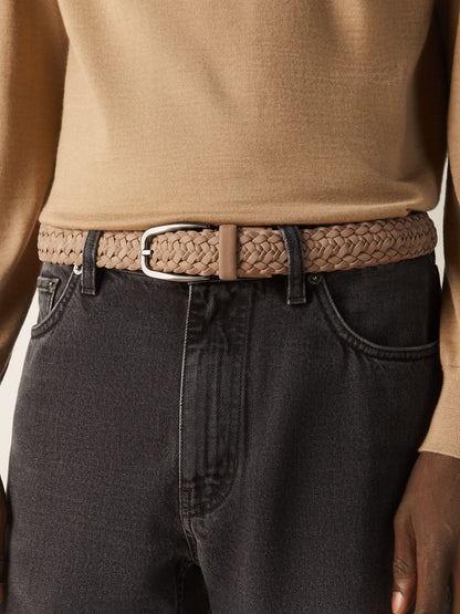 Zegna Beige Nubuck Belt