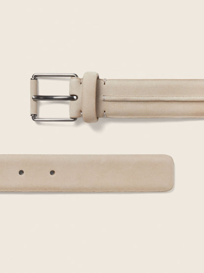 Zegna Light Taupe Nubuck Belt