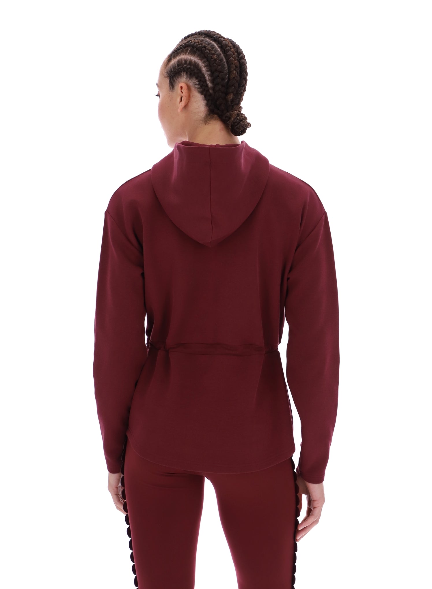Ted Baker Lily Drawcord Waist Longline Active Hoodie Women's