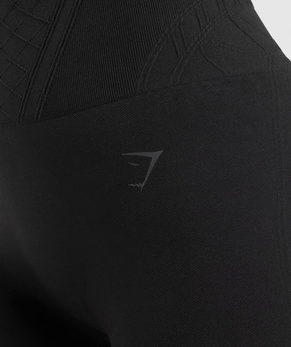 Women's Gymshark Corset Seamless Shorts Black
