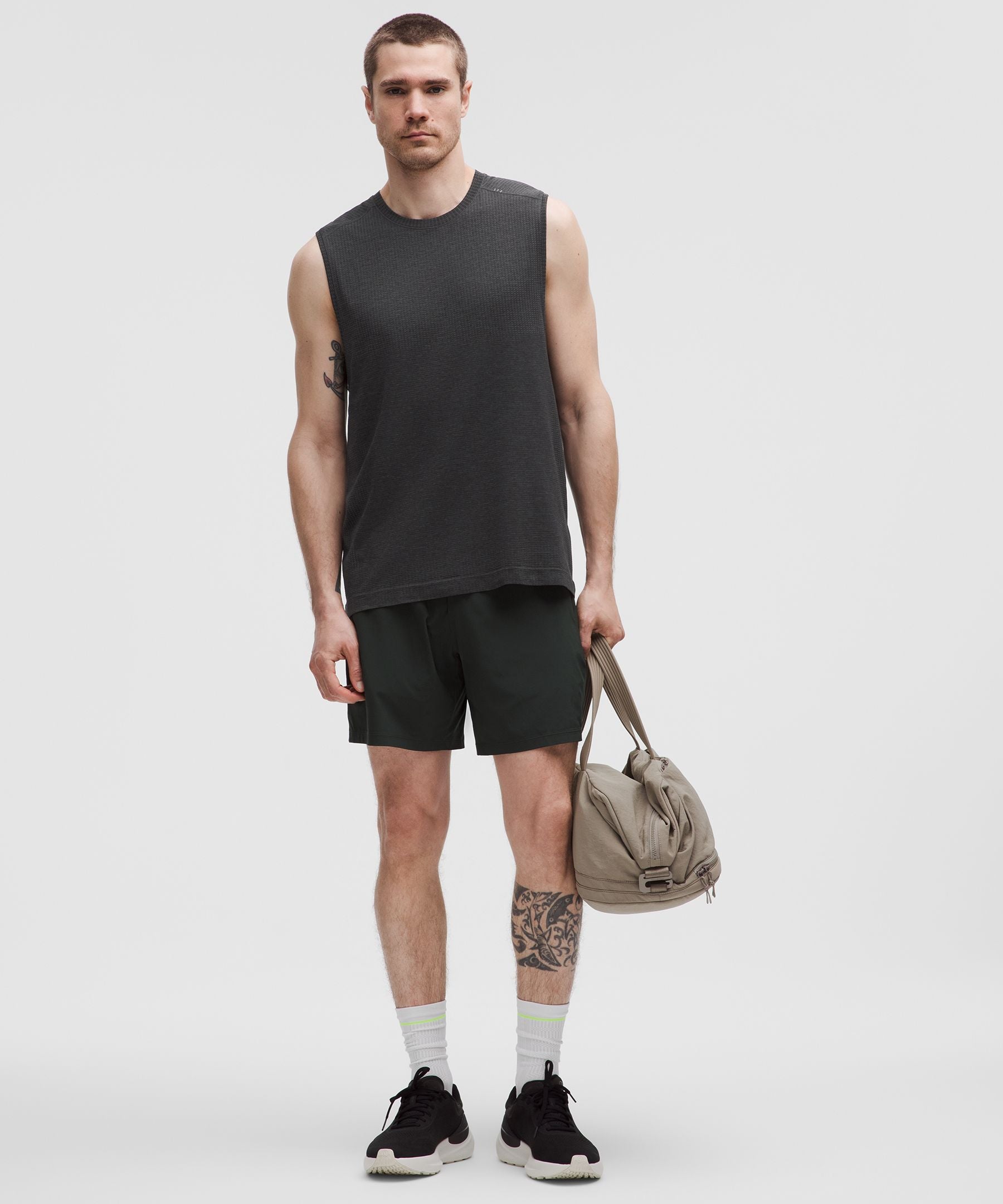 Lululemon Metal Vent Tech Sleeveless Shirt *Updated Fit Graphite Grey/Black