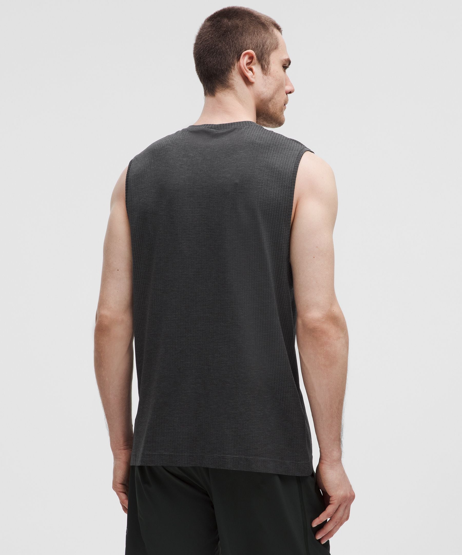 Lululemon Metal Vent Tech Sleeveless Shirt *Updated Fit Graphite Grey/Black