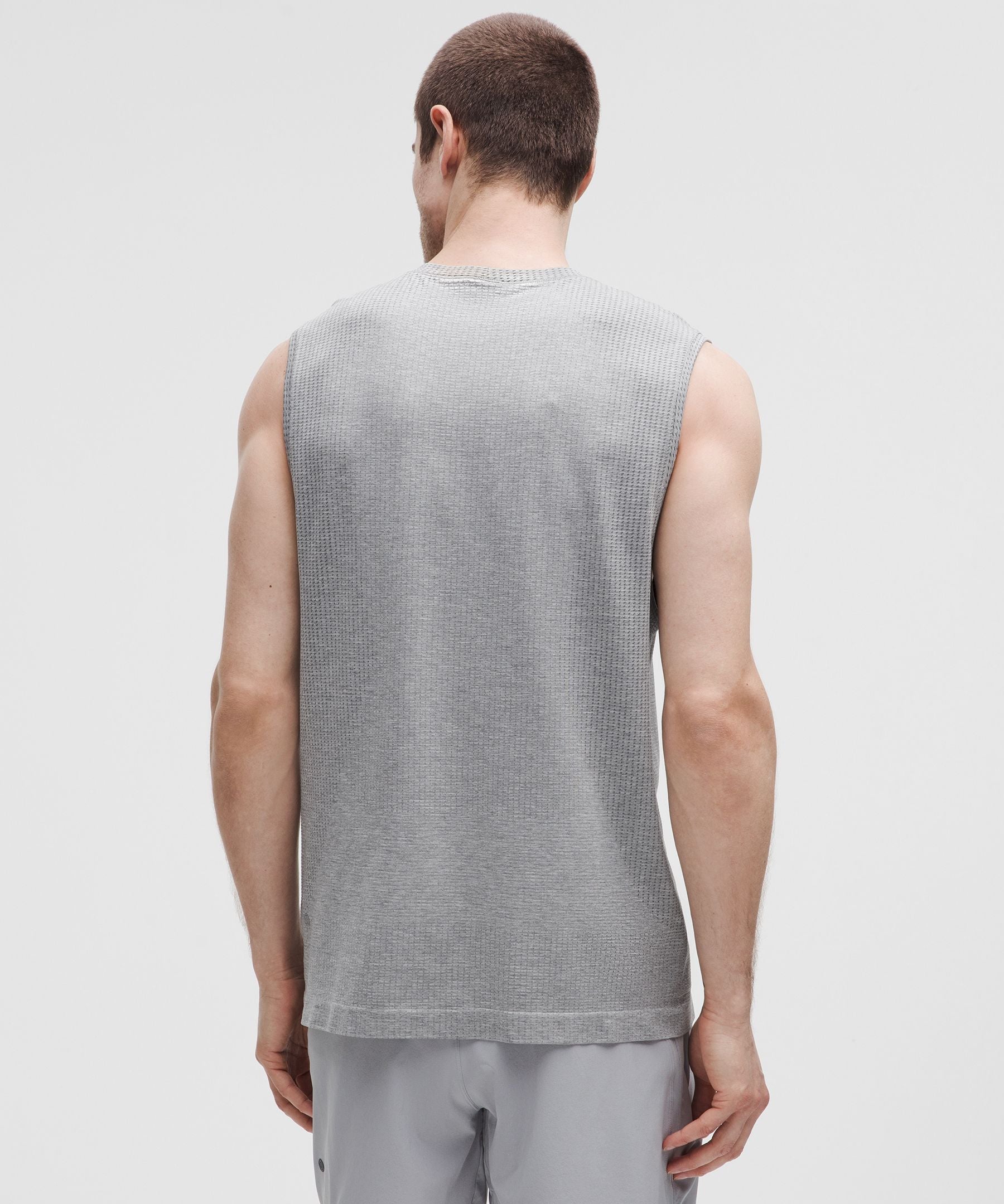 Lululemon Metal Vent Tech Sleeveless Shirt *Updated Fit Slate/White