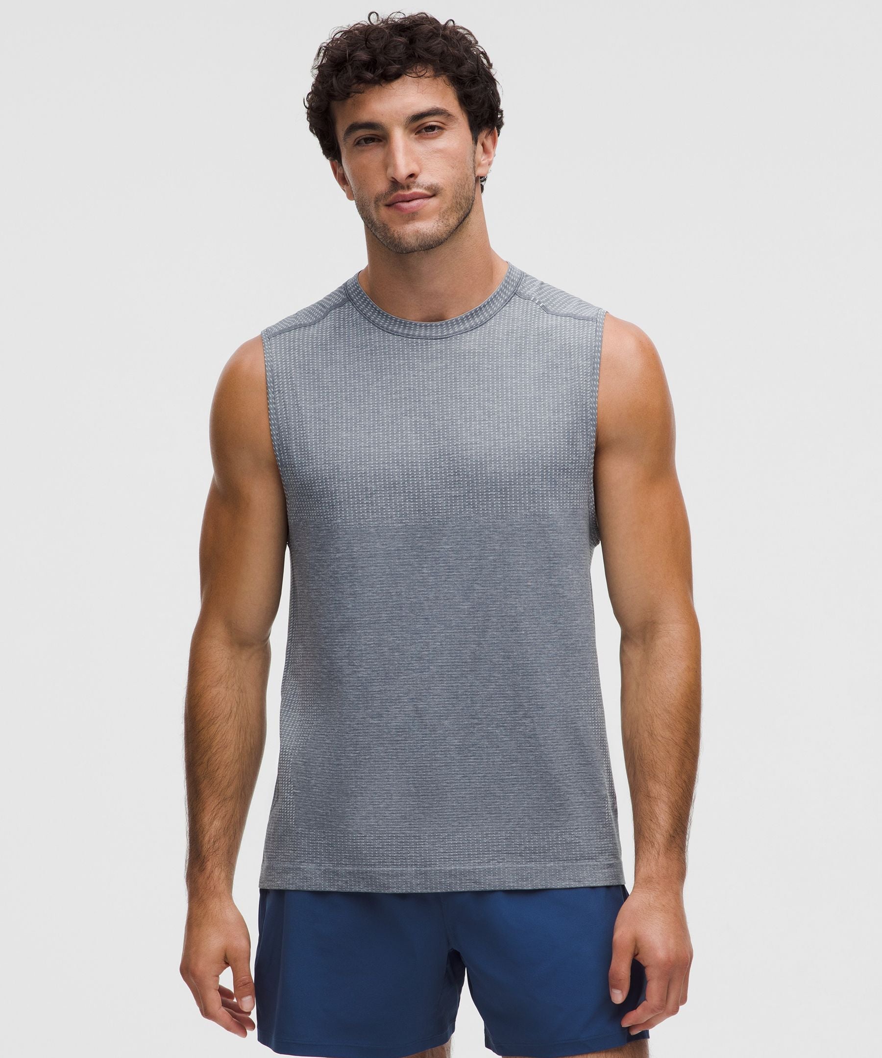 Lululemon Metal Vent Tech Sleeveless Shirt *Updated Fit Vapor/Solar Grey
