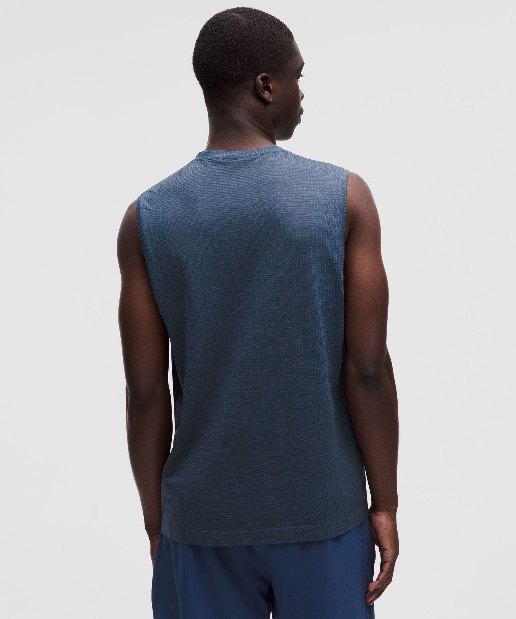 Lululemon Metal Vent Tech Sleeveless Shirt *Updated Fit Chalk Blue/Blue Twill