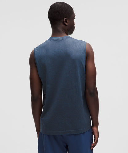 Lululemon Metal Vent Tech Sleeveless Shirt *Updated Fit Chalk Blue/Blue Twill