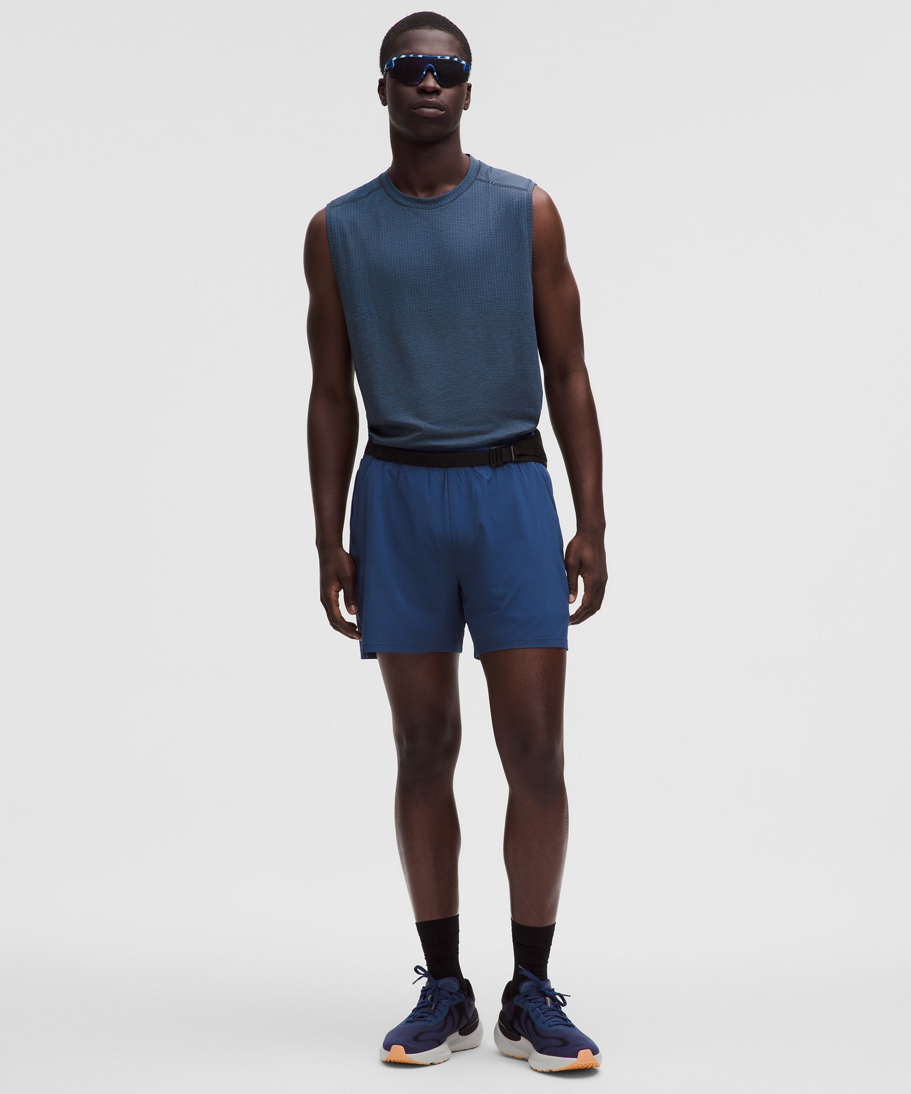 Lululemon Metal Vent Tech Sleeveless Shirt *Updated Fit Chalk Blue/Blue Twill