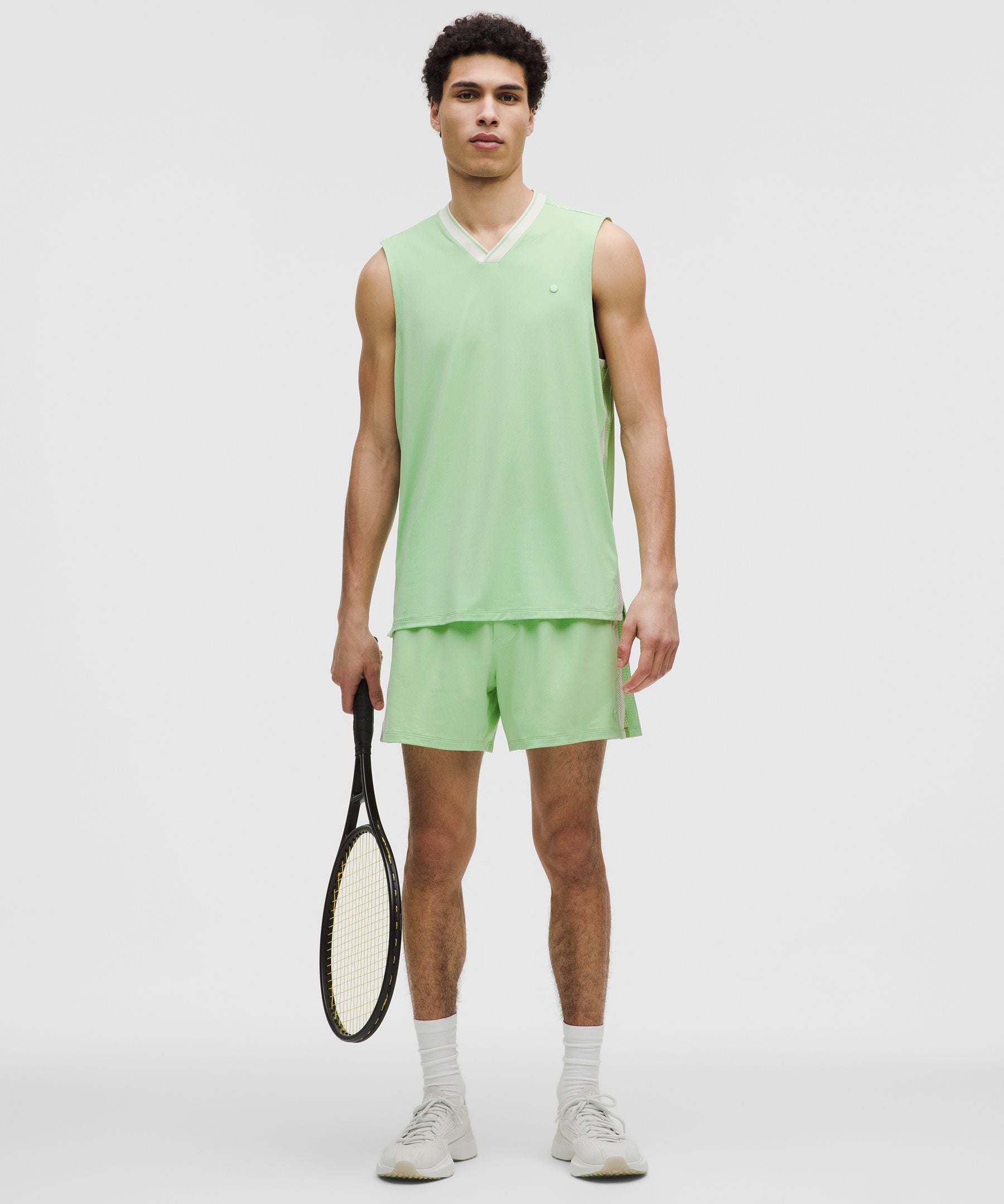 Lululemon Mesh-Panelled Tennis Sleeveless Shirt