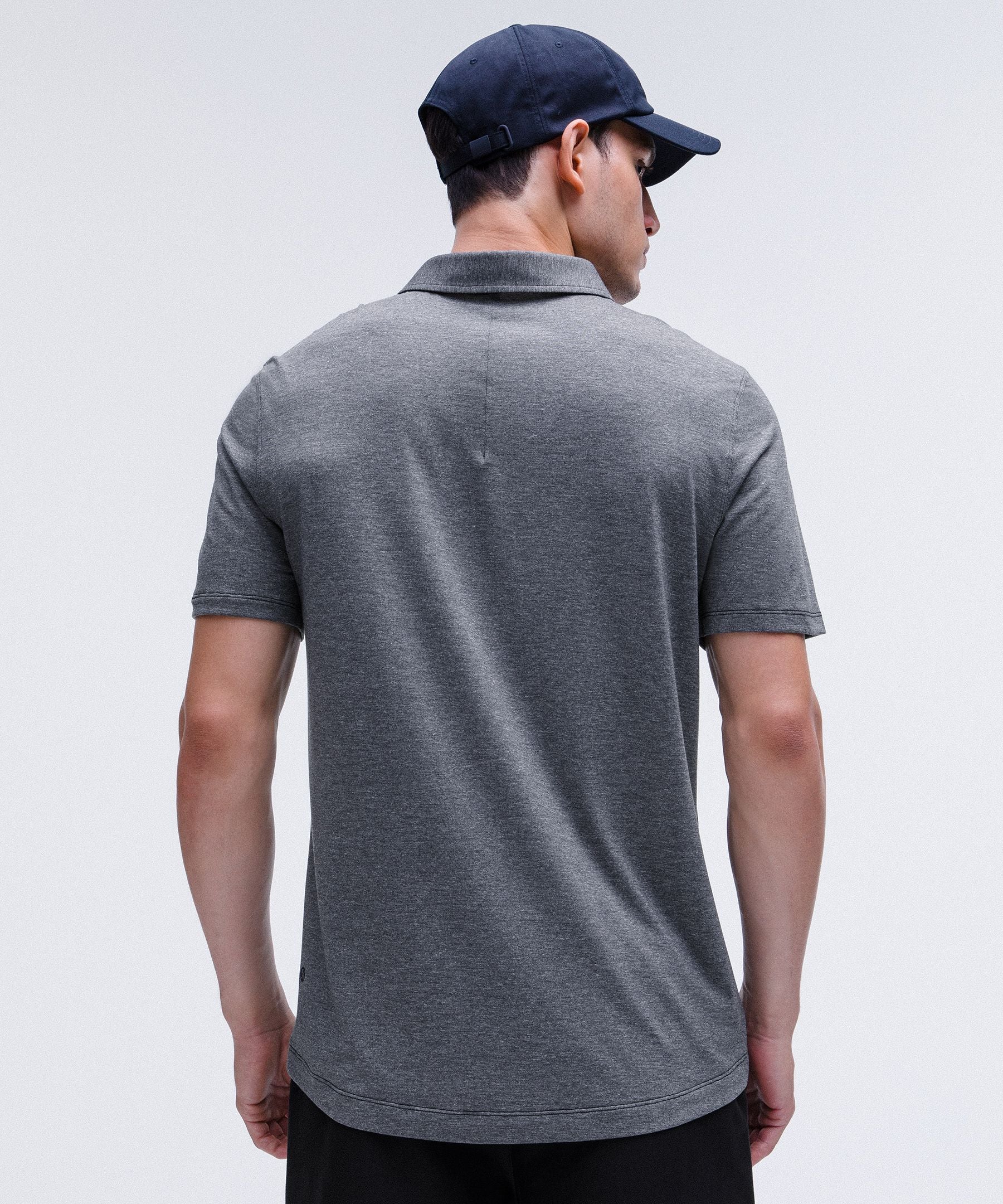 Lululemon Evolution Short-Sleeve Polo Shirt Heathered Black