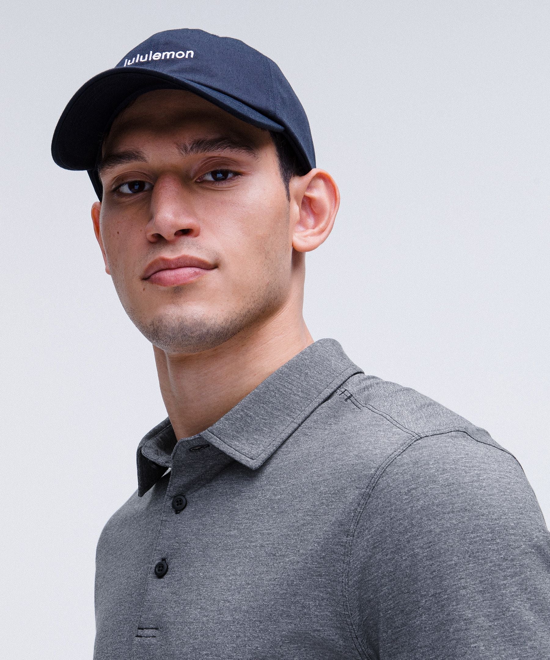 Lululemon Evolution Short-Sleeve Polo Shirt Heathered Black