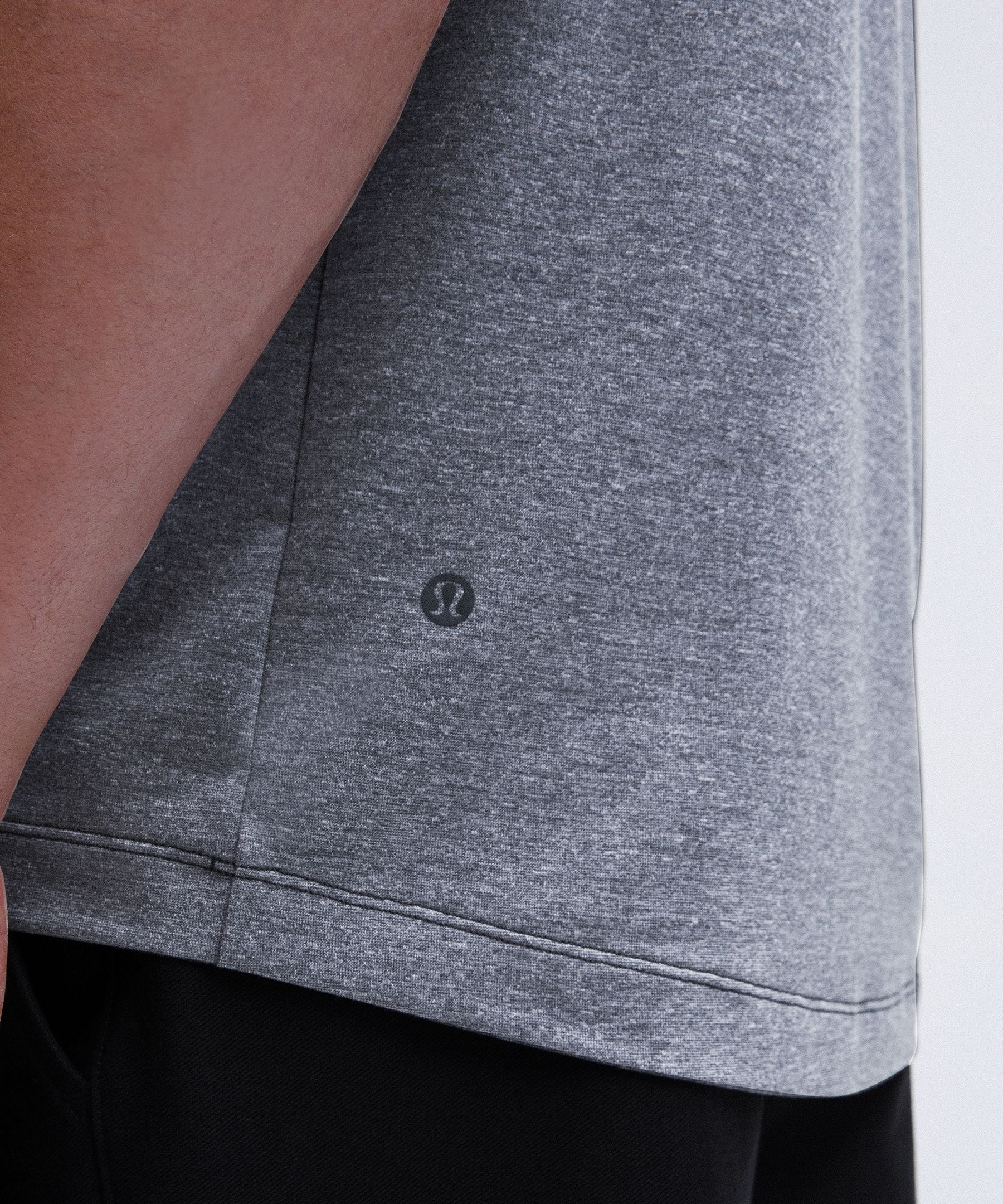 Lululemon Evolution Short-Sleeve Polo Shirt Heathered Black