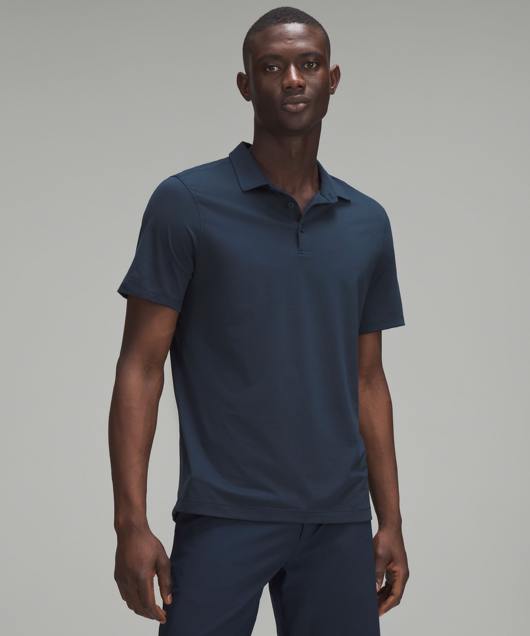 Lululemon Evolution Short-Sleeve Polo Shirt Nautical Navy