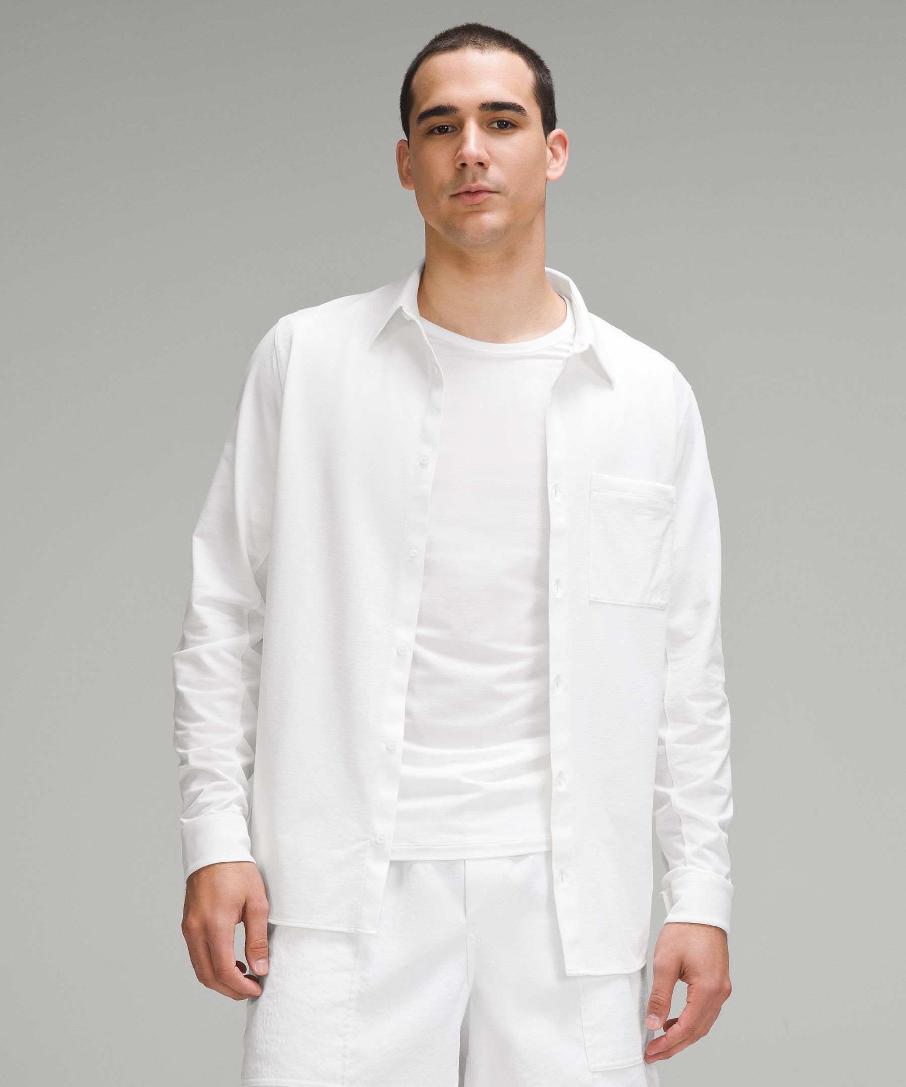 Lululemon Commission Long-Sleeve Shirt *Pocket White