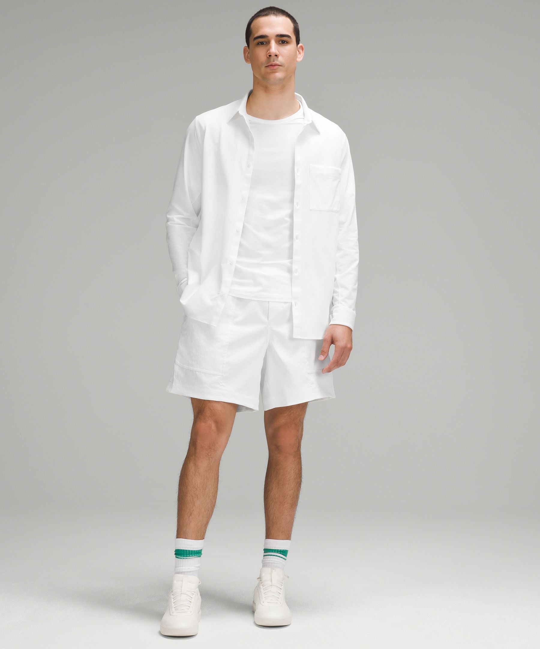 Lululemon Commission Long-Sleeve Shirt *Pocket White